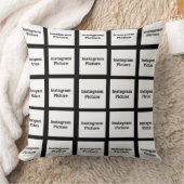 Instagramの枕はあなたの写真と取り替えます クッション (ブランケット)