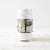 Instagramの12写真のカスタマイズ可能なステインのマグ ビールジョッキ (中央)