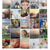 Instagramの25枚の写真 シャワーカーテン (正面)