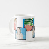 Instagramの6写真のカスタマイズ可能でクラシックなマグのデザイン コーヒーマグカップ (正面左)