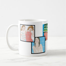 Instagramの6写真のカスタマイズ可能でクラシックなマグのデザイン コーヒーマグカップ