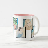 Instagramの6写真のカスタマイズ可能なツートーンマグのデザイン ツートーンマグカップ (正面右)