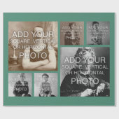 Instagramの6写真の個人的でカスタムな包装紙 ラッピングペーパー (フラット)