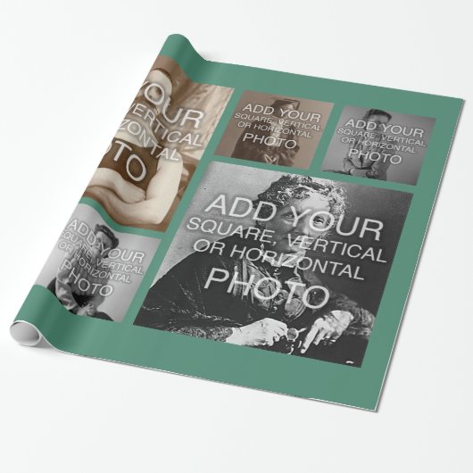 Instagramの6写真の個人的でカスタムな包装紙 ラッピングペーパー (アンロールド)