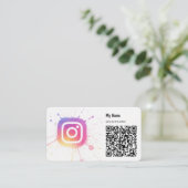 Instagramアイコンビジネスカード 名刺 (スタンド正面)