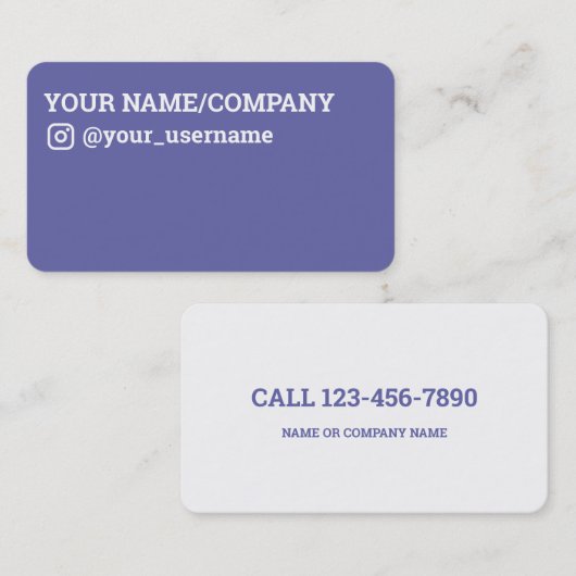 Instagramアイコン 名刺 (正面/裏面)