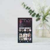 InstagramインフルエンサーQRコードソーシャルメディア 名刺 (スタンド正面)