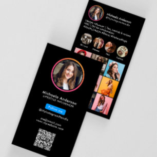 InstagramインフルエンサーQRコード 名刺
