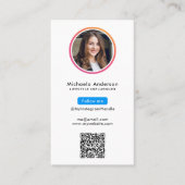 InstagramインフルエンサーQRコード 名刺 (正面)