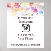 Instagramウォーターカラーパステル結婚フローラサイン