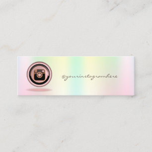 Instagramエレガントソーシャルメディアミニ名刺 スキニー名刺