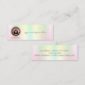 Instagramエレガントソーシャルメディアミニ名刺 スキニー名刺 (正面/裏面)