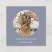 Instagramエレガント美容師シック・スクリプト コーリングカード (正面)