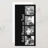 Instagramコラージュを4枚の写真で作成 – 黒 (正面/裏面)