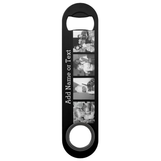 Instagramコラージュを4枚の写真で作成 – 黒 スピード栓抜き (正面)