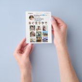 Instagramコラージュスタイル写真プロモーション チラシ (手)