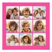 Instagramコラージュ9平方 フォトプリント (正面)