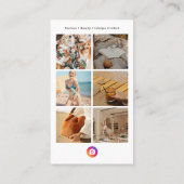 Instagramコンテンツクリエイター ソーシャルメディアインフルエンサー 名刺 (裏面)