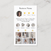 InstagramスキャンしてQRコードを黄色に接続 名刺 (正面)