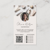 InstagramスキャンでQRコードベージュを接続 名刺 (裏面)