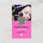 InstagramスキャンによるQRコードの接続 名刺 (裏面)