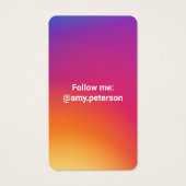 Instagramスタイルホワイトトレンディーソーシャルメディア写真 (裏面)