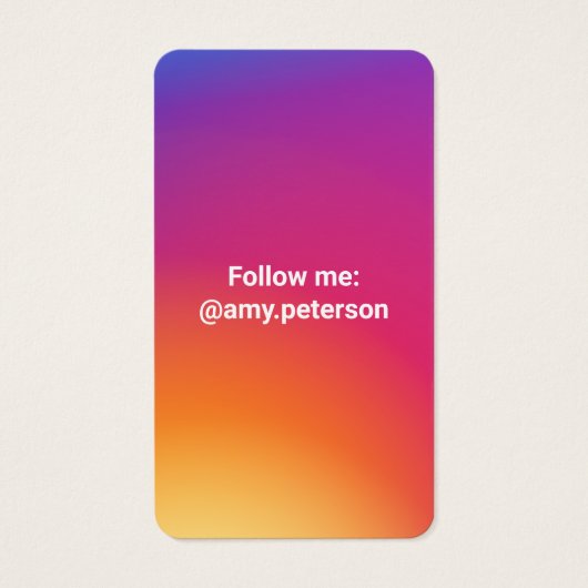 Instagramスタイルホワイトトレンディーソーシャルメディア写真 (裏面)