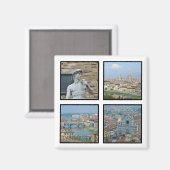 Instagramスタイル旅行写真 マグネット (正面/裏面)