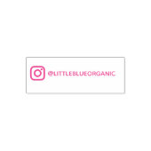Instagramスタンプ | あなたのInstagramの名前 セルフインキングスタンプ (デザイン)