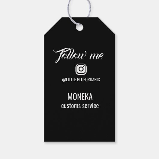 Instagramステッカー|あなたのInstagramステッカー ギフトタグ (正面)