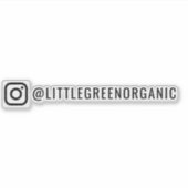 Instagramステッカー | Insta Nameビニールステッカー シール (正面)