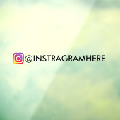 instagramステッカーSNSウィンドウカーデカール ウィンドウサイン (シート3)