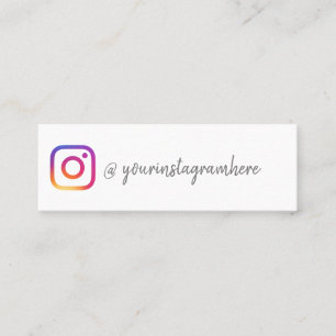 Instagramソーシャルメディアのインフルエンサーがあなたの写真を追加 スキニー名刺
