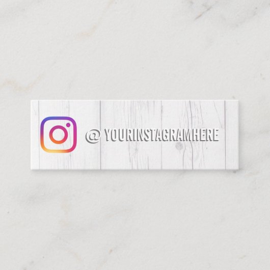 Instagramソーシャルメディアインフルエンサー スキニー名刺 (正面)
