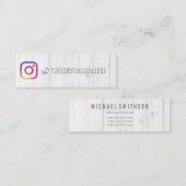 Instagramソーシャルメディアインフルエンサー スキニー名刺 (正面/裏面)