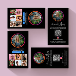 Instagramソーシャルメディ後を追アMe写真QRコード 名刺