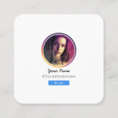 Instagramソーシャルメディ後を追アUsプロフィール コーリングカード (裏面)