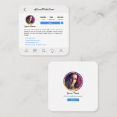 Instagramソーシャルメディ後を追アUsプロフィール コーリングカード (正面/裏面)