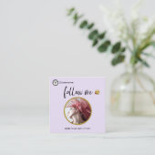 *~* INSTAGRAMソーシャル·メディア·アイコンQRコード絵文字Squ スクエア名刺 (スタンド正面)