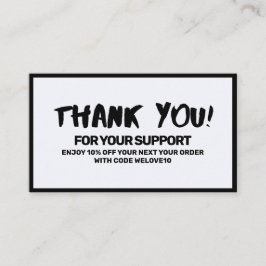 Instagramディスコエレガントアに感謝 名刺