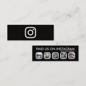 instagramネットワーク スキニー名刺 (正面/裏面)