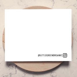 Instagramノートカード | Insta Nameフラットノート ノートカード