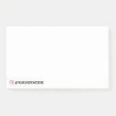  Instagramハンドル名＆ソーシャルメディアアイコン  ポストイット (正面)