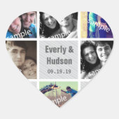 Instagramハート結婚シェイプの写真シール ハートシール (正面)