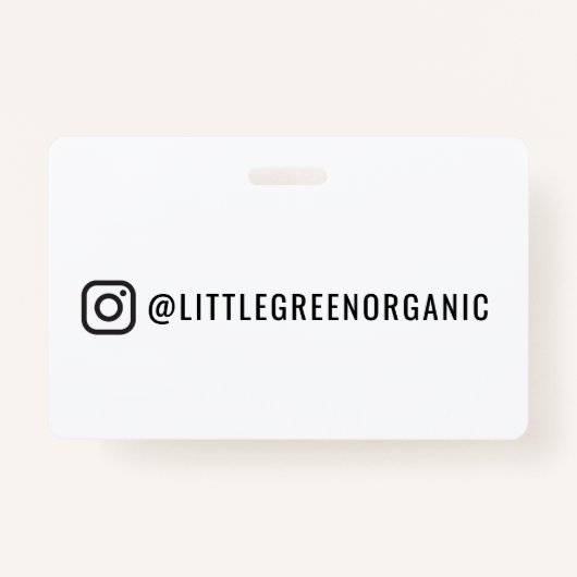Instagramバッジ | Instagram名ID バッジ (正面)