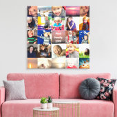 Instagramパーソナライズされたフォトコラージュ キャンバスプリント (インサイチュ (リビング))