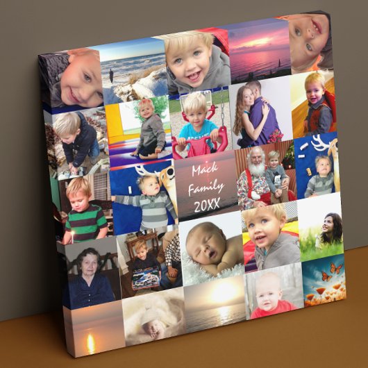 Instagramパーソナライズされたフォトコラージュ キャンバスプリント