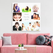 Instagramパーソナライズされたフォトコラージュ キャンバスプリント (インサイチュ (リビング))