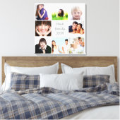 Instagramパーソナライズされたフォトコラージュ キャンバスプリント (インサイチュ (寝室))