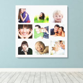 Instagramパーソナライズされたフォトコラージュ キャンバスプリント (インサイチュ (ウッドフロア))